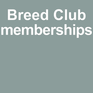 Breed Club memberships
